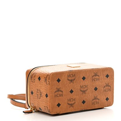MCM Visetos Vanity Case Cognac 4 of 10
