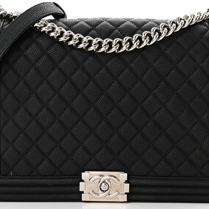 Chanel Caviar Quilted Large Boy Flap Black 8 of 13