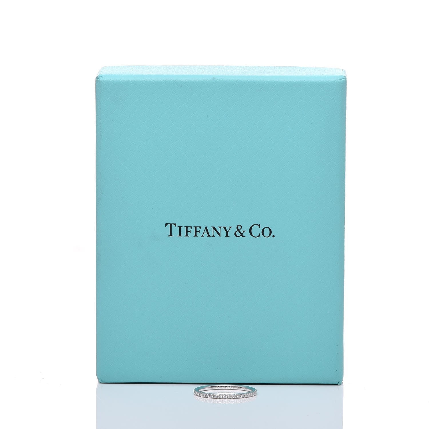 Tiffany 18K White Gold Diamond Metro Band Ring 52 6 6 of 6