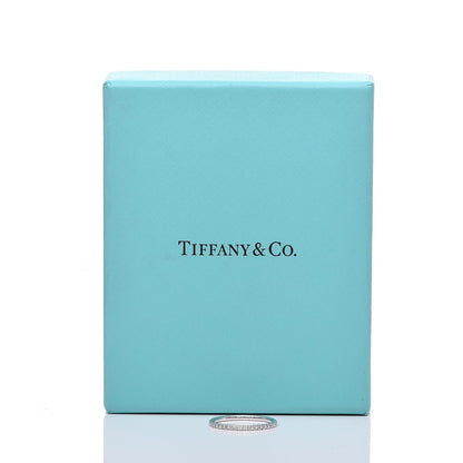 Tiffany 18K White Gold Diamond Metro Band Ring 52 6 6 of 6