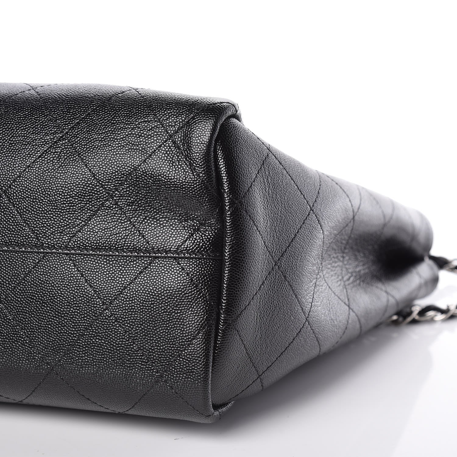 Chanel Caviar Stitched Large Shopping Tote Black 9 of 9