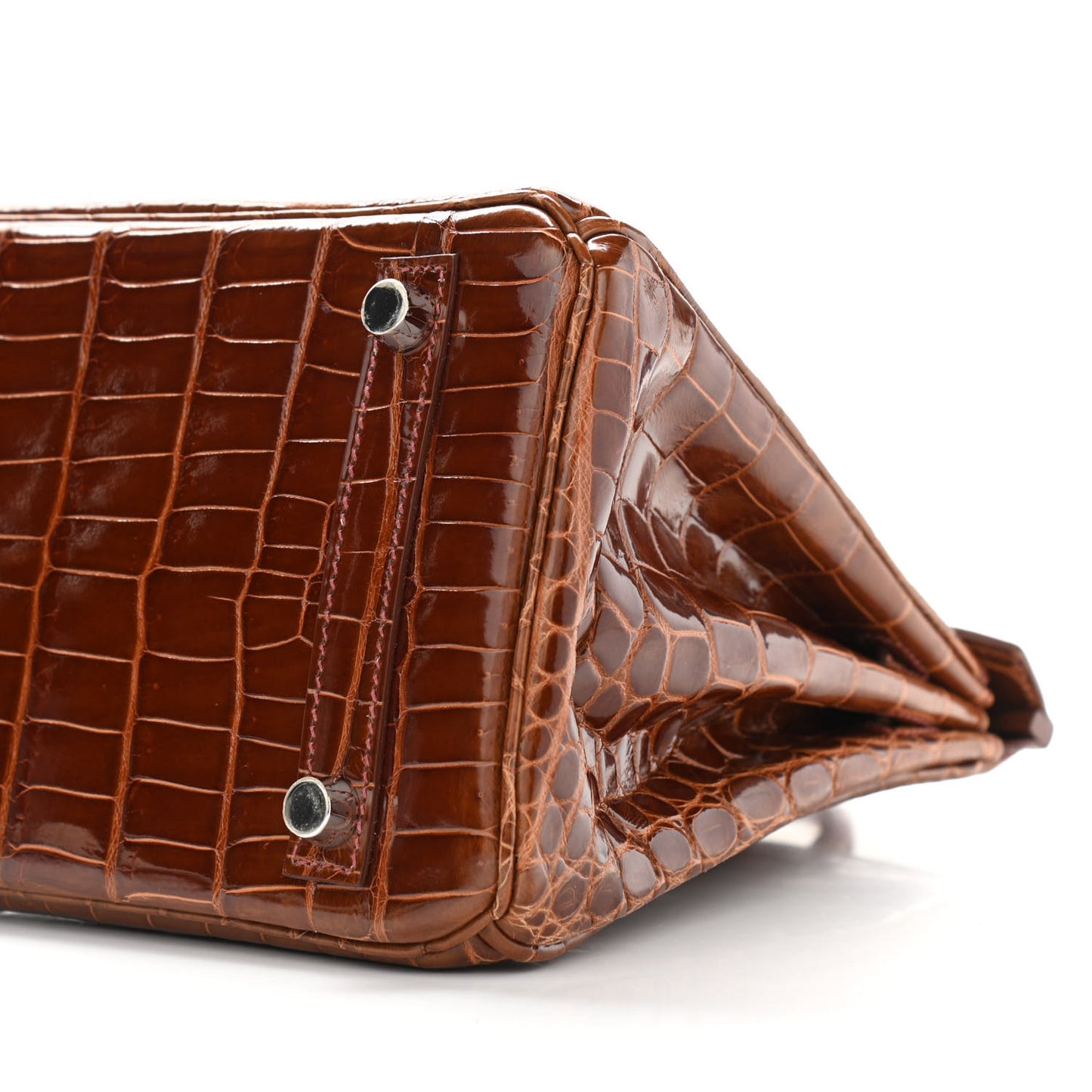 Shiny Niloticus Crocodile Birkin 25 Miel