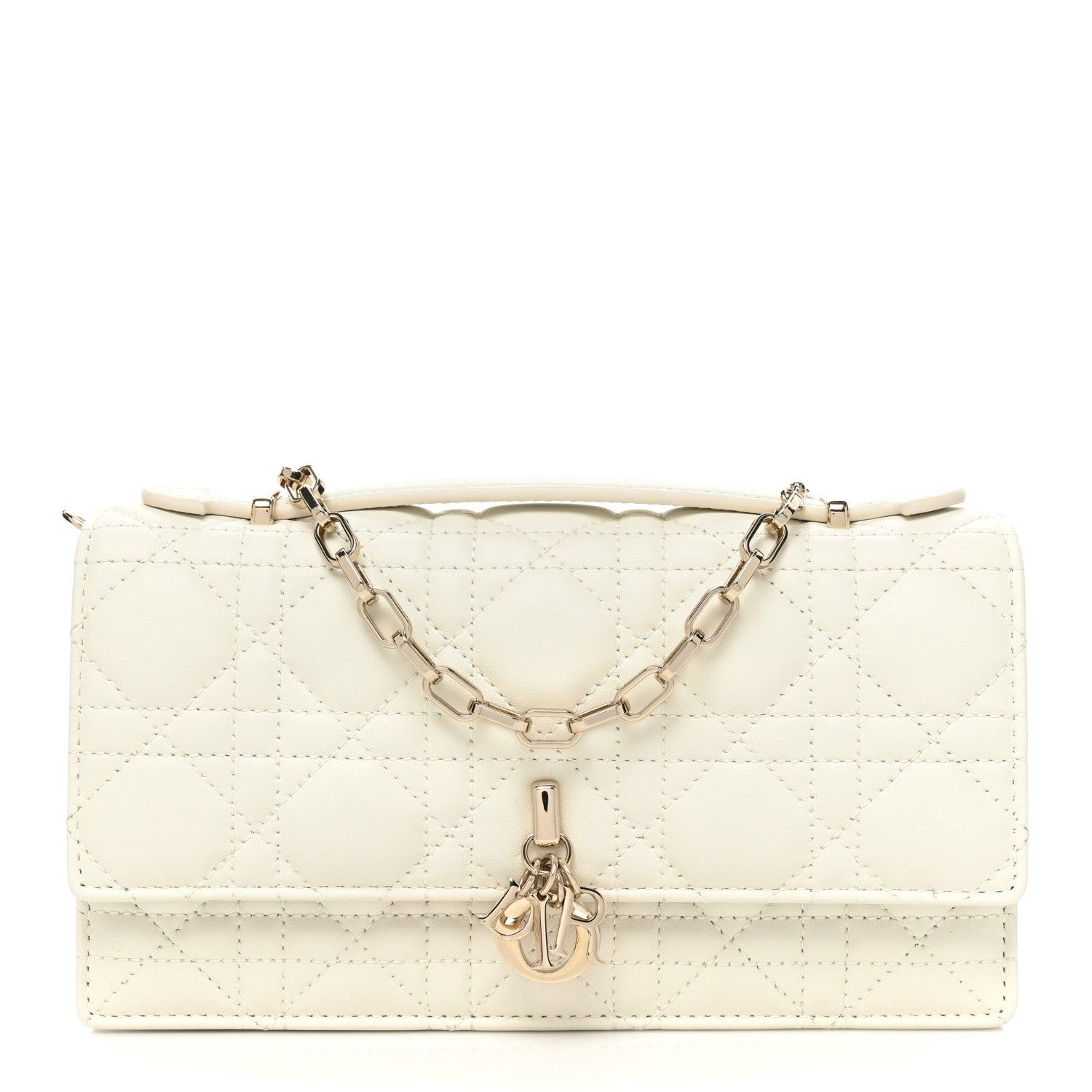 Christian Dior Lambskin Cannage Mini My Dior Bag Latte 1 of 12