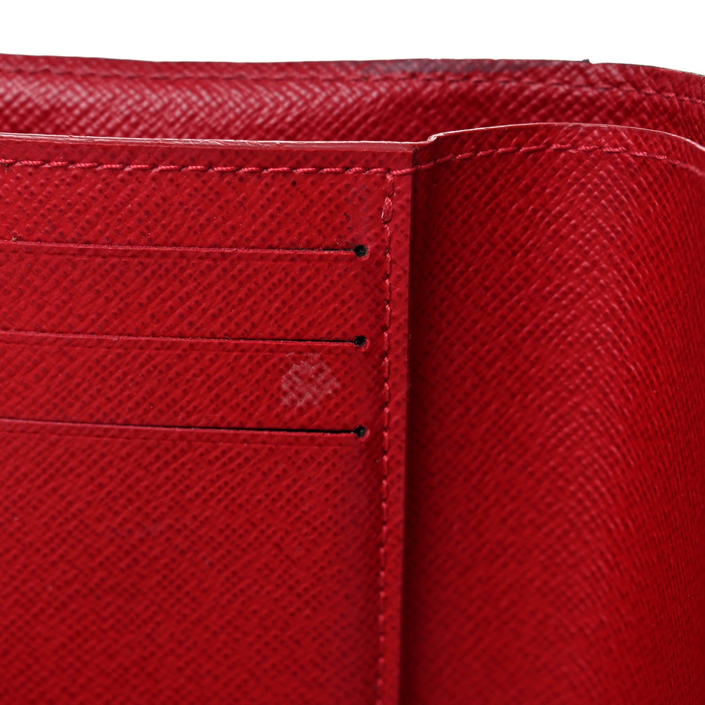 Damier Ebene Victorine Wallet Red