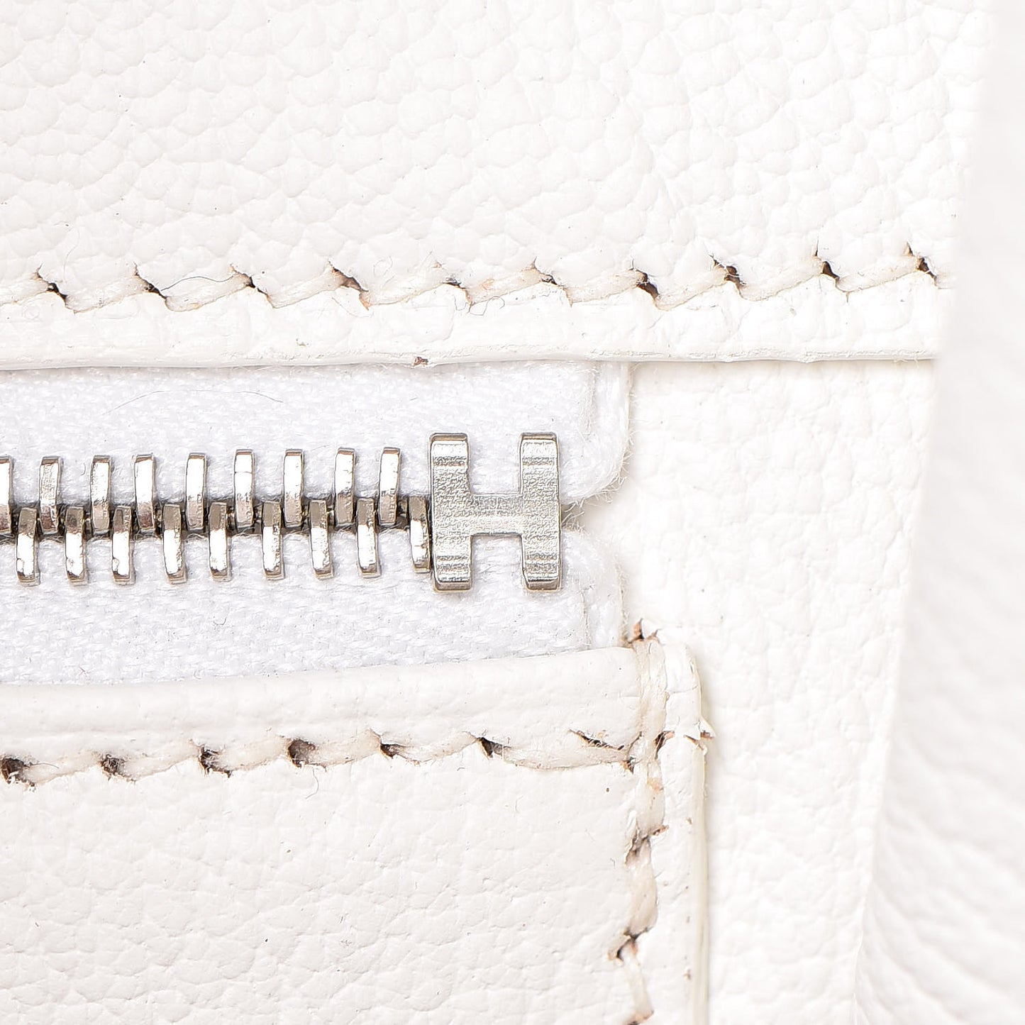 Taurillon Clemence Birkin 40 White