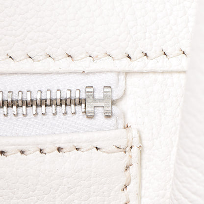 Hermes Taurillon Clemence Birkin 40 White 20 of 39