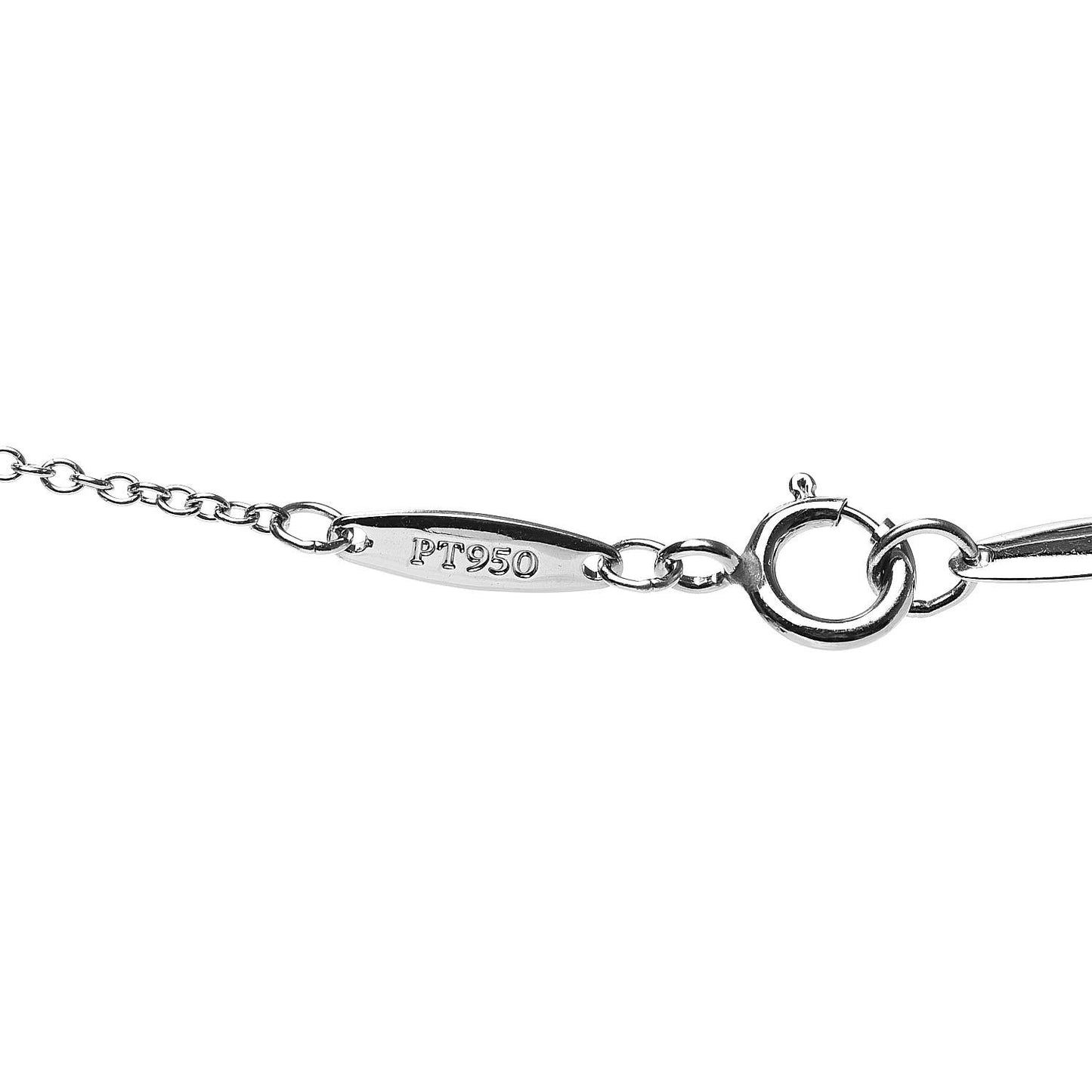 Platinum Diamond .14ct Elsa Peretti Diamonds by the Yard Pendant Necklace
