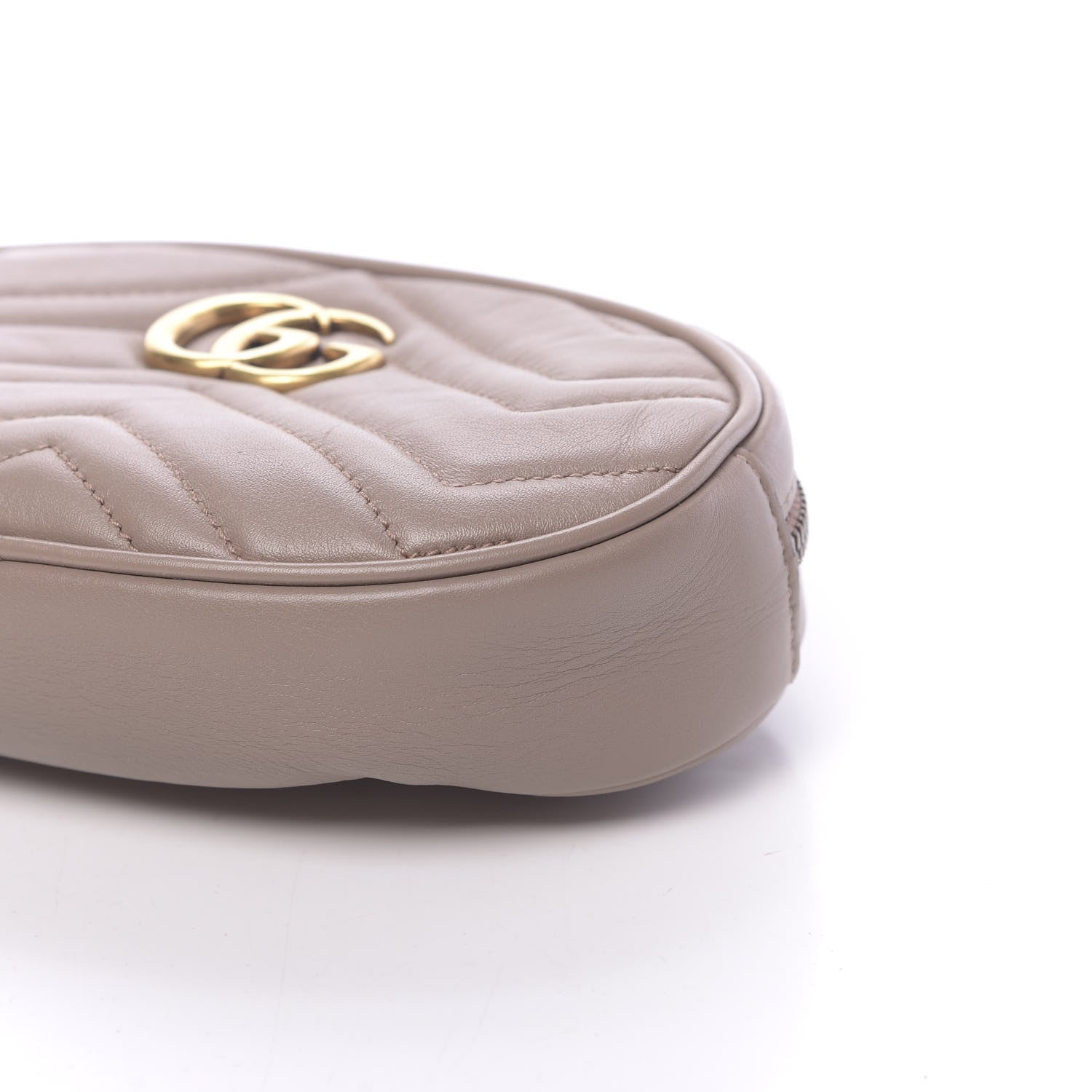 Gucci Calfskin Matelasse GG Marmont Belt Bag 95 38 Porcelain Rose 13 of 14