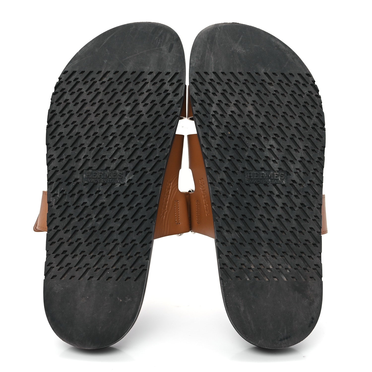 Hermes Calfskin Mens Chypre Sandals 43 Naturel 6 of 10