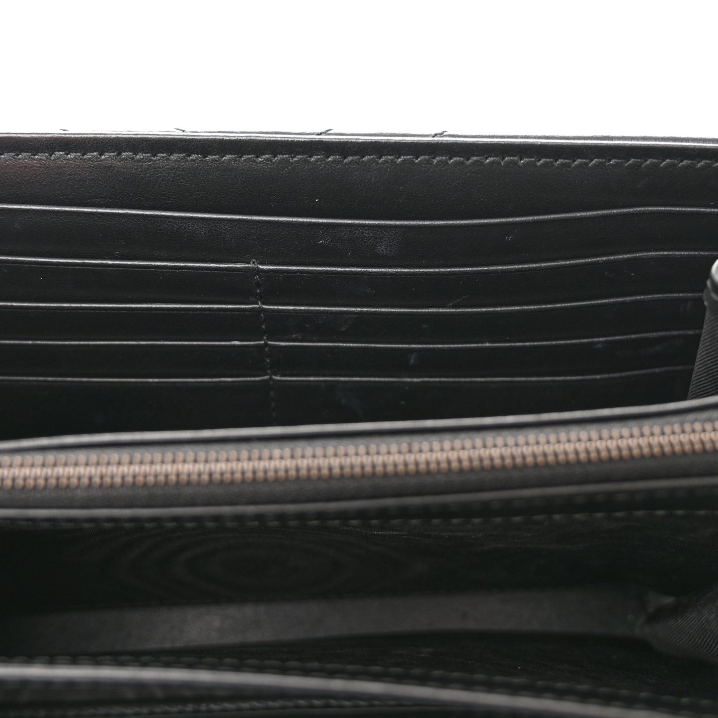 Calfskin Matelasse GG Marmont Chain Wallet Black