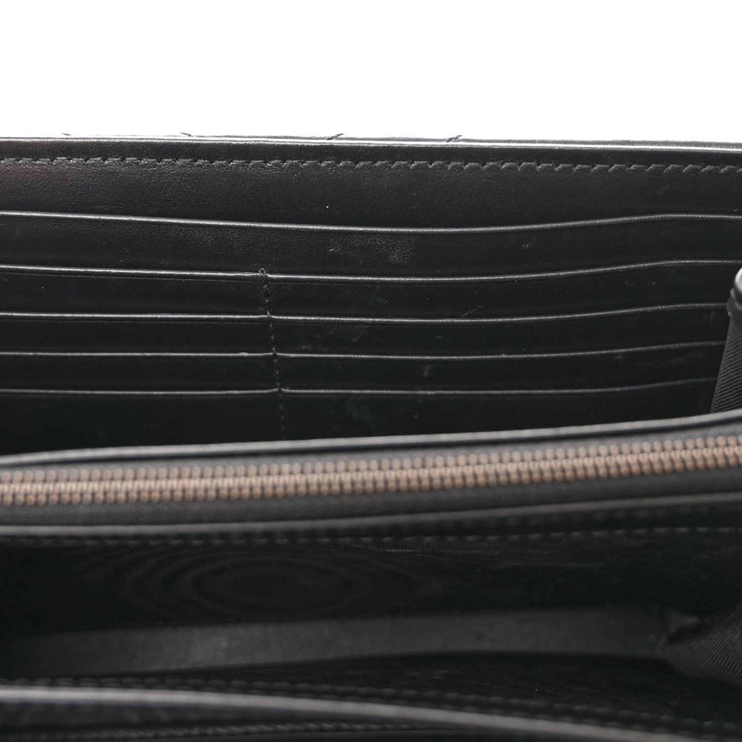 Gucci Calfskin Matelasse GG Marmont Chain Wallet Black 12 of 13