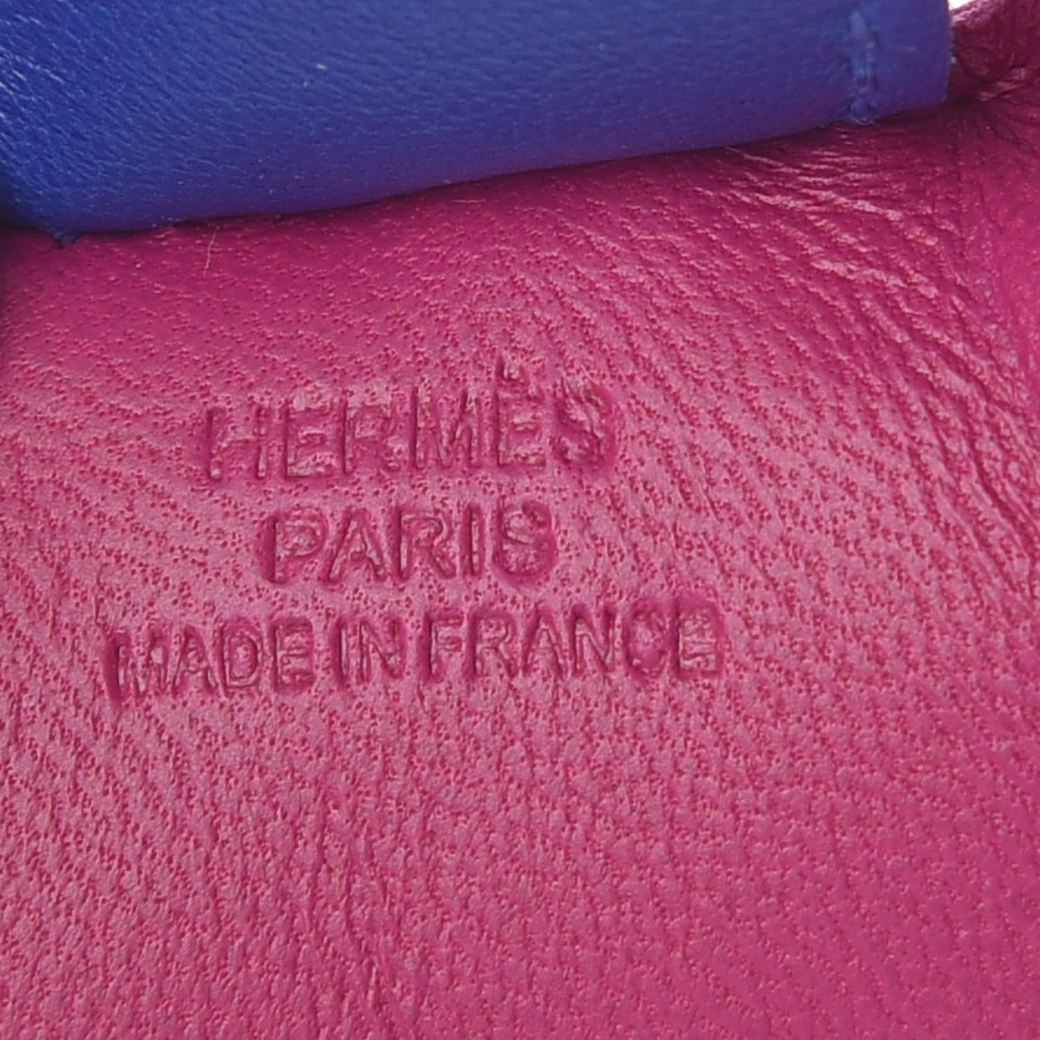 Hermes Milo Lambskin Grigri Rodeo Horse Bag Charm MM Rose Pourpre Malachite Bleu Electrique 3 of 4