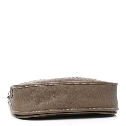 Hermes Taurillon Clemence Evelyne III PM Etoupe 3 of 12