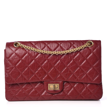 Chanel Aged Calfskin 2.55 Reissue 226 Flap Burgundy 1 of 8