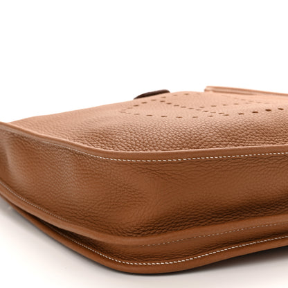 Hermes Taurillon Clemence Evelyne III PM Gold 9 of 11