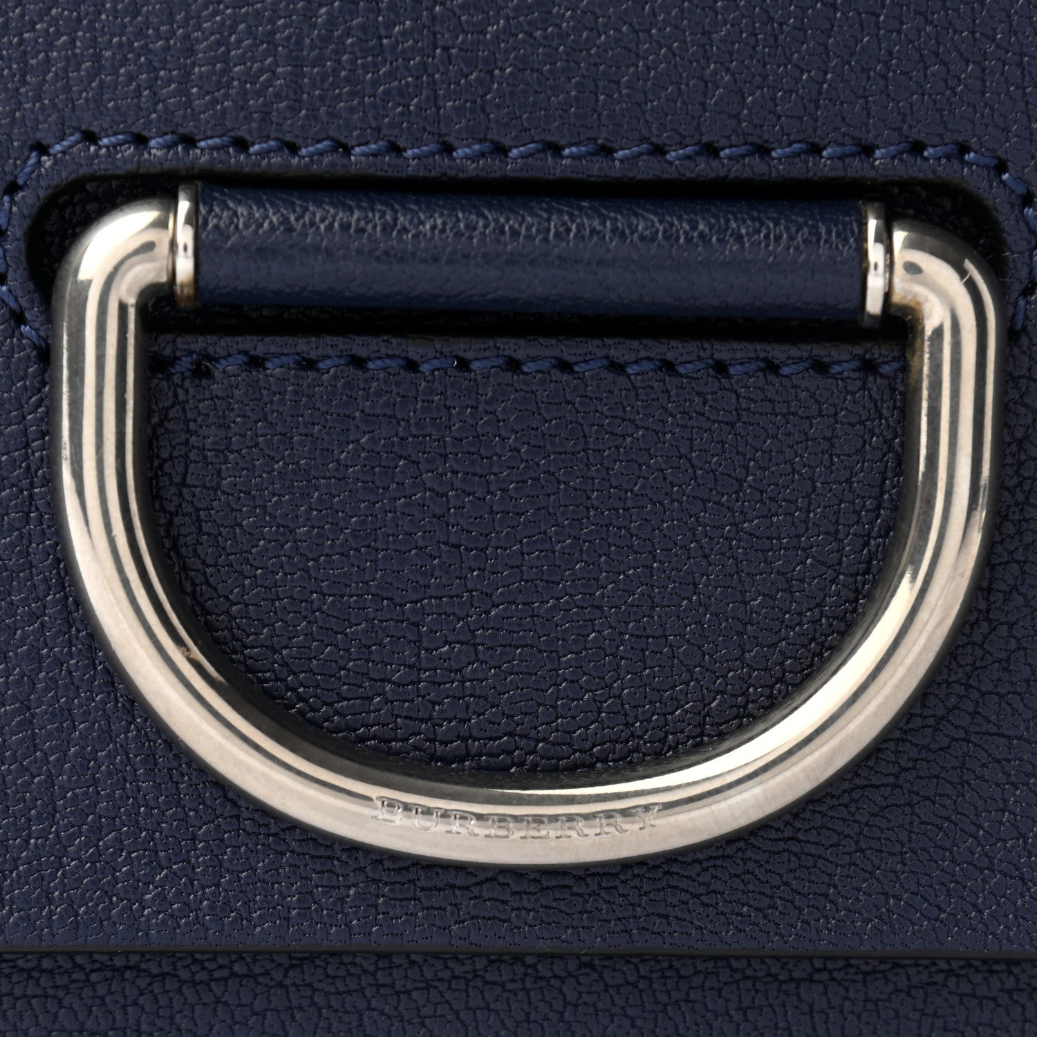 Burberry Goatskin Medium D-Ring Bag Regency Blue 11 of 12