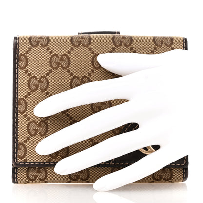 Gucci Monogram New Britt French Wallet Dark Brown 2 of 7