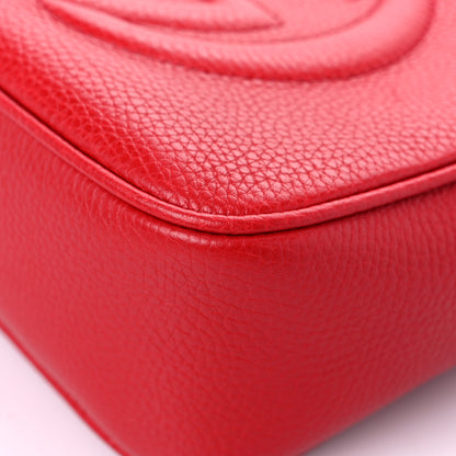 Gucci Pebbled Calfskin Small Soho Disco Bag Tabasco Red 10 of 16