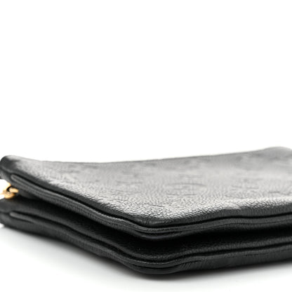 Louis Vuitton Empreinte Double Zip Pochette Black 10 of 11