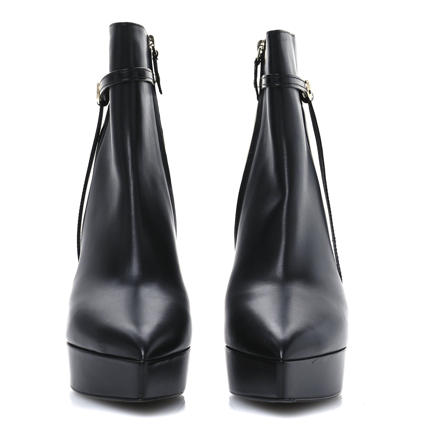 Louis Vuitton Calfskin LV Roxy Platform Ankle Boots 41 Black 3 of 8