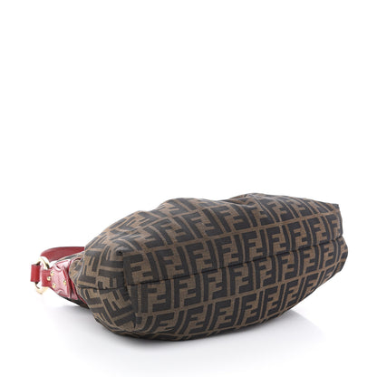 Fendi Zucca Cuoio Lucido Chef Hobo Tobacco Rosso Scuro 3 of 8
