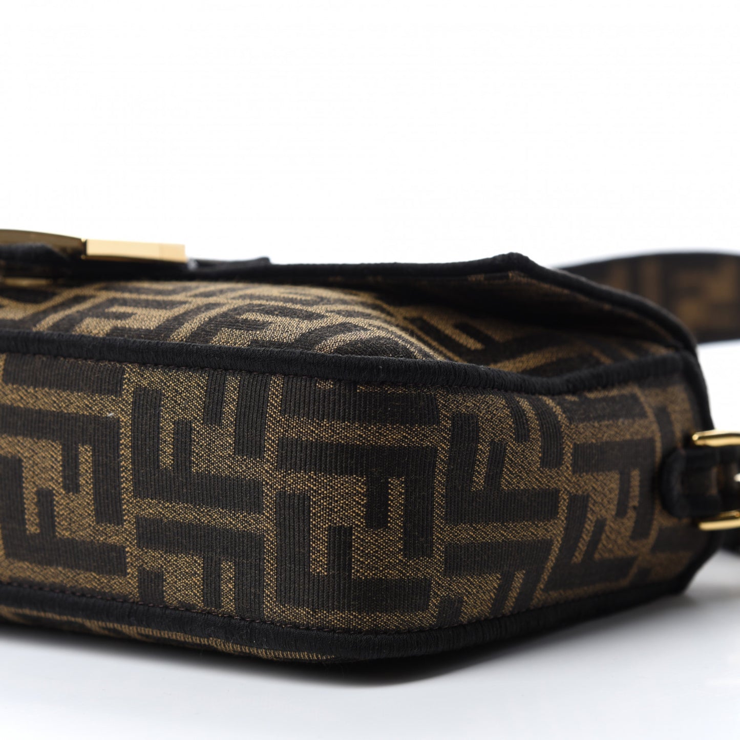 Fabric Jacquard FF 1974 Medium Baguette Tobacco Moro Black