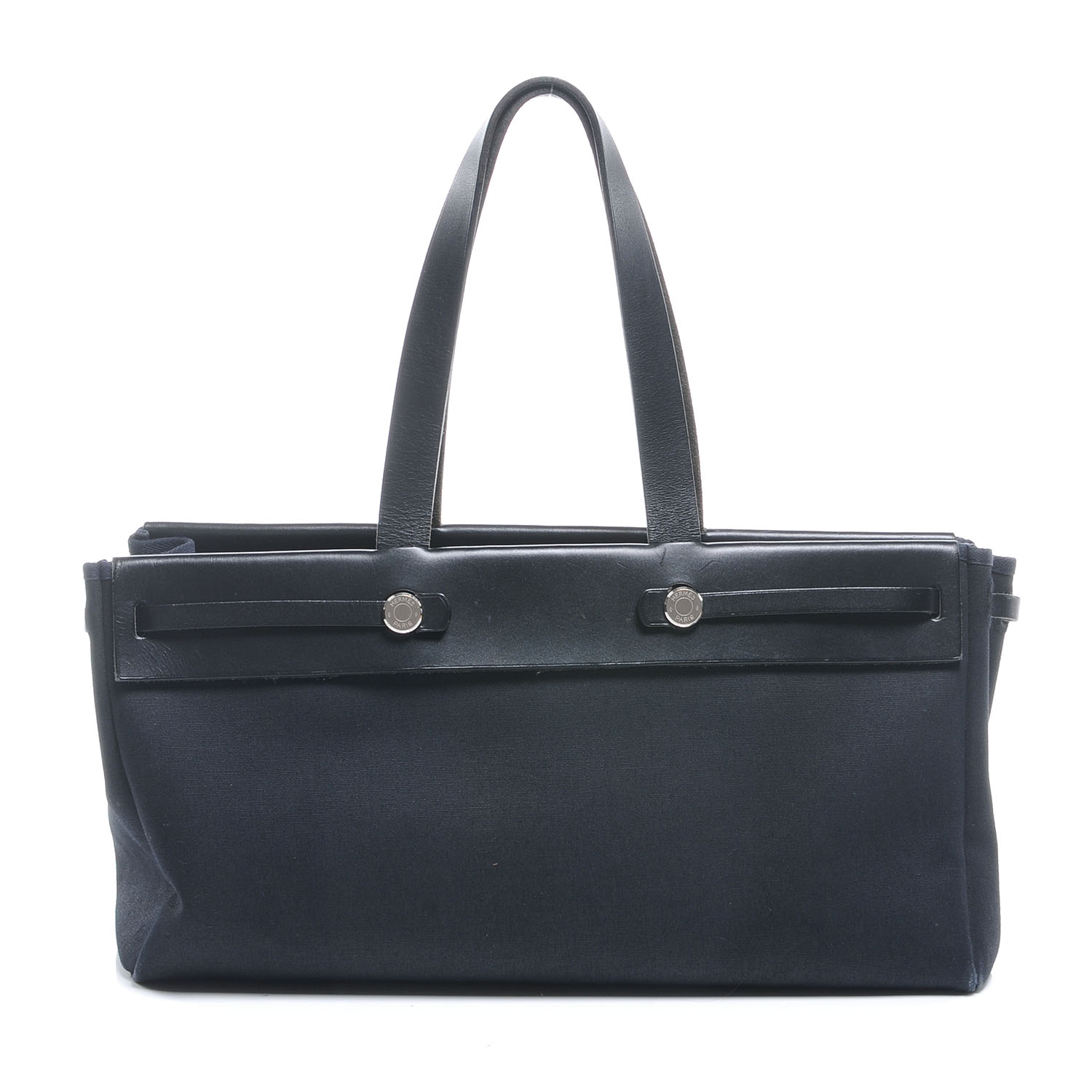 Hermes Toile Herbag Cabas Black 1 of 8