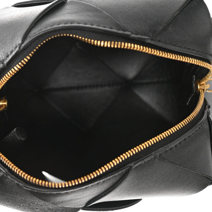 Bottega Veneta Lambskin Maxi Intrecciato Mini Cassette Camera Bag Black 5 of 9