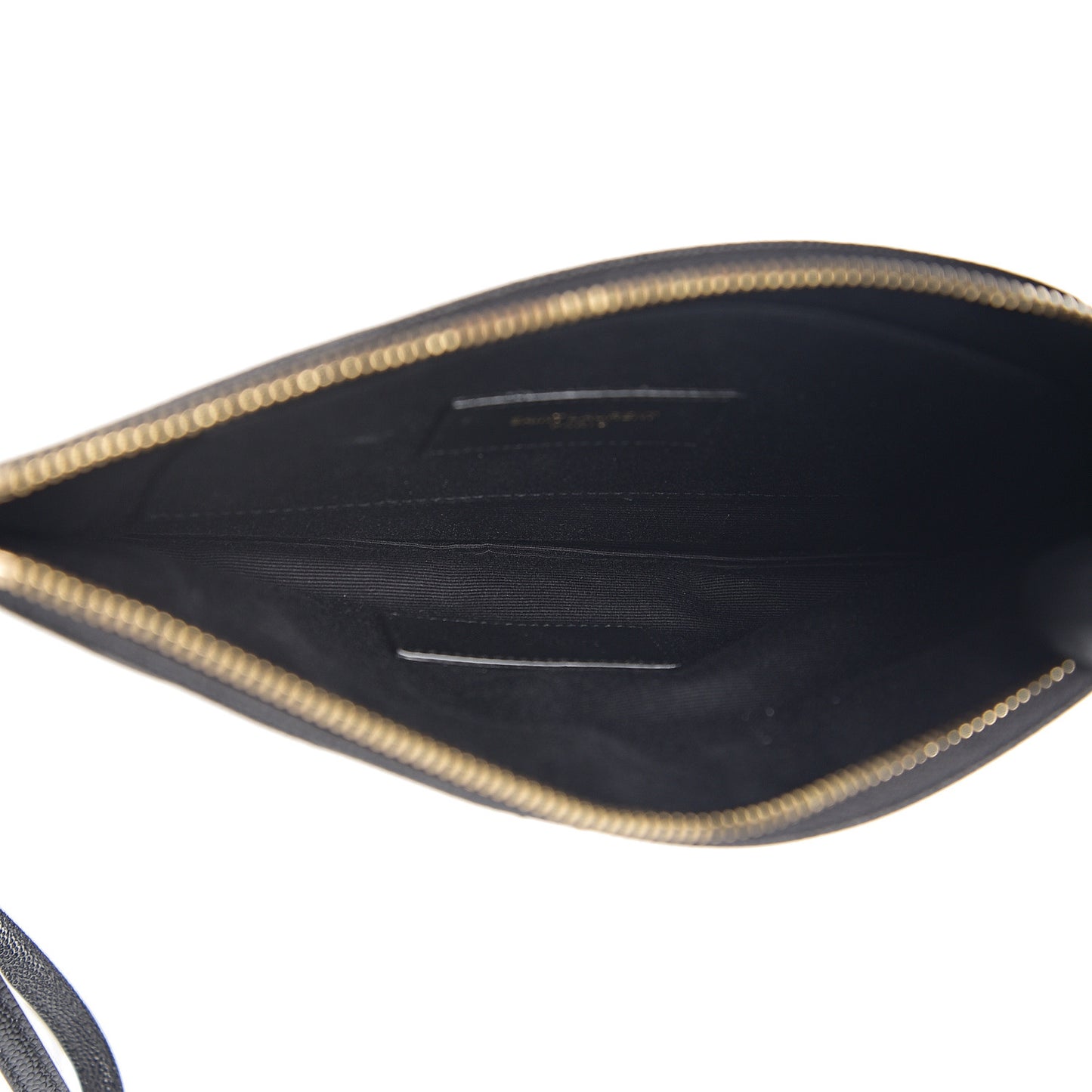 Grain De Poudre Chevron Monogram Bill Pouch Black