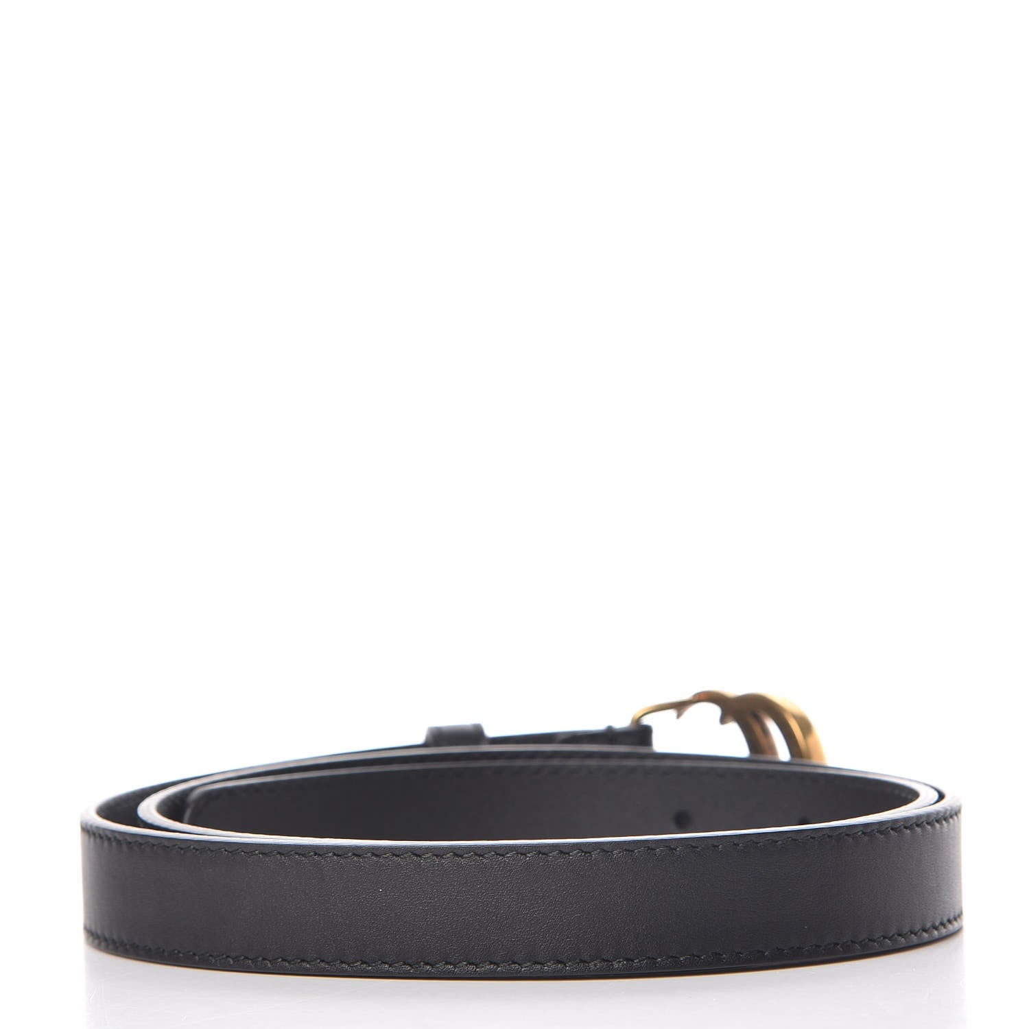 Gucci Calfskin Double G 20mm Belt 75 30 Black 3 of 6