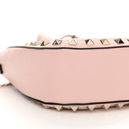 Valentino Garavani Vitello Mini Rockstud Chain Strap Bucket Bag Water Rose 8 of 13