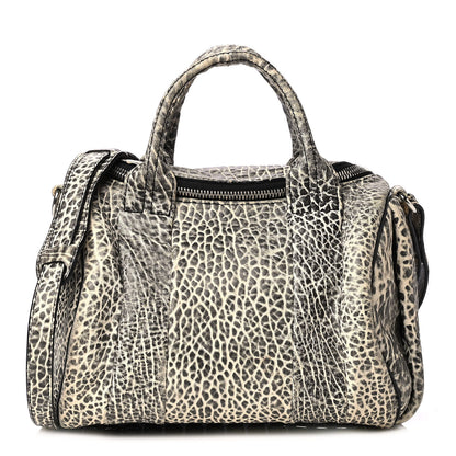 Alexander Wang Pebbled Lambskin Rockie Black White Rhodium Hardware 1 of 4