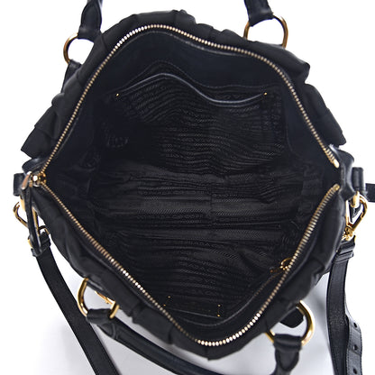 Prada Tessuto Nylon Gaufre Satchel Black 5 of 13
