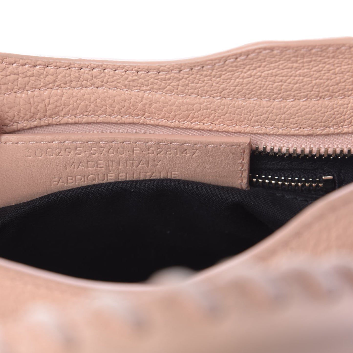 Chevre Gold Metallic Edge Hardware Mini City Rose Peach
