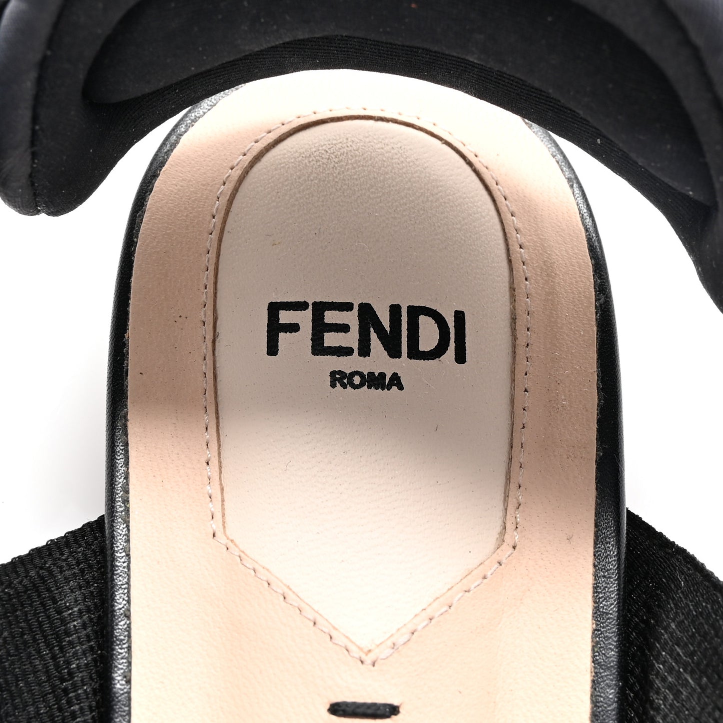 PVC Calfskin FF Colibri Slingback Ballerina Flats 38.5 Tobacco Moro Black Militare