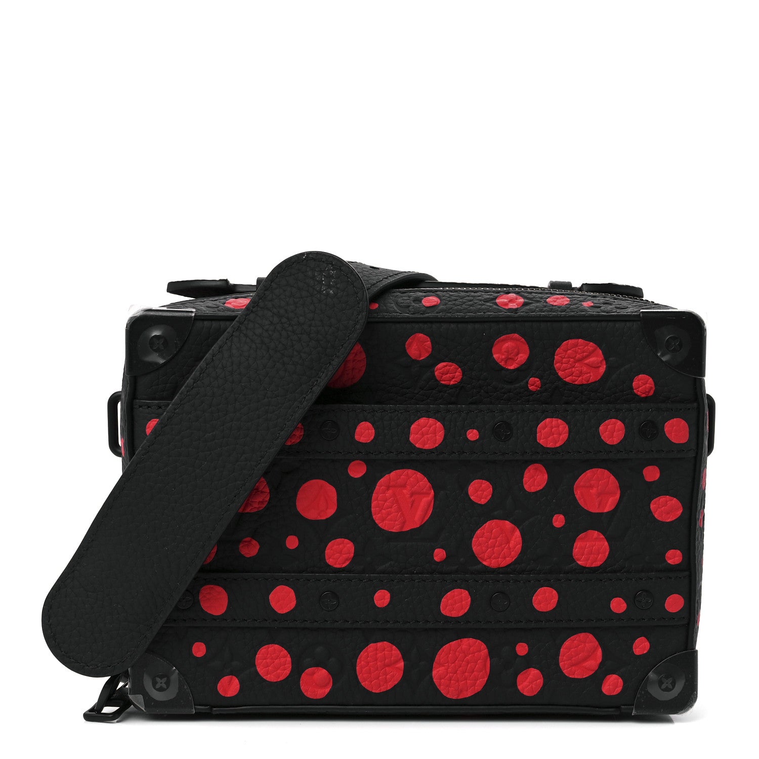 Louis Vuitton LV X YK Taurillon Monogram Handle Soft Trunk Black Red 1 of 13