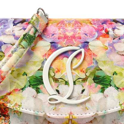 Christian Louboutin Crepe Satin Blooming Loubi54 Crossbody Clutch Multicolor 7 of 9