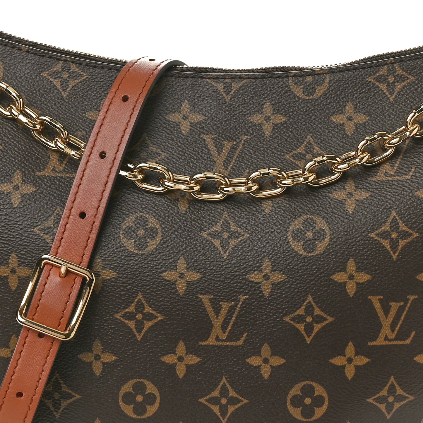 Reverse Monogram Loop Hobo