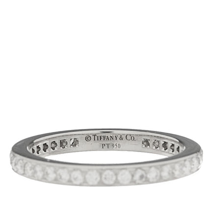 Tiffany Platinum Diamond 2mm Full Circle Wedding Band Ring 50 5.25 4 of 4