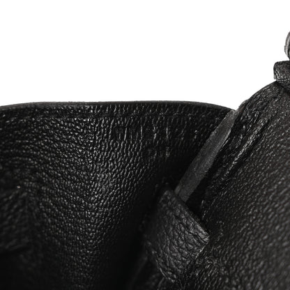 Hermes Togo Birkin 25 Black 7 of 11