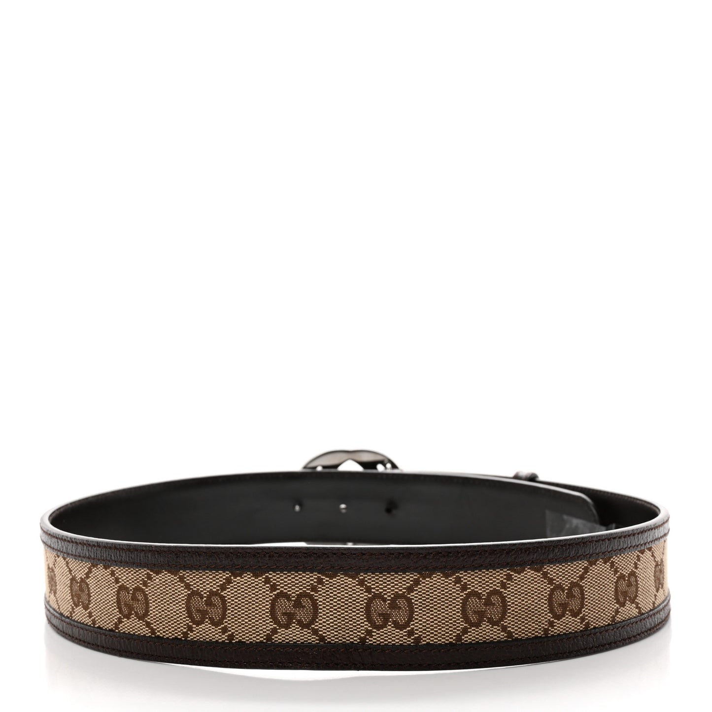 Monogram Interlocking G Belt 80 32 Dark Brown
