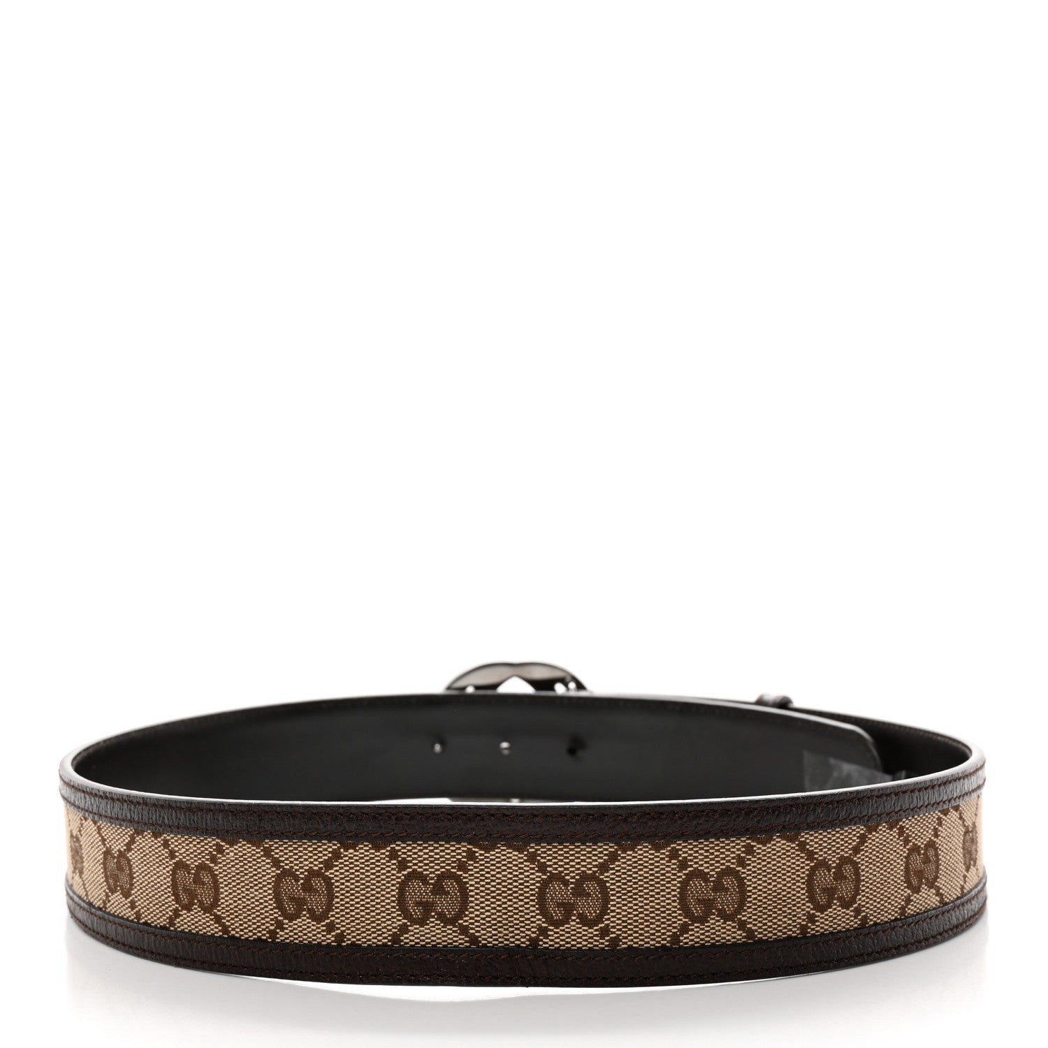 Gucci Monogram Interlocking G Belt 80 32 Dark Brown 2 of 9
