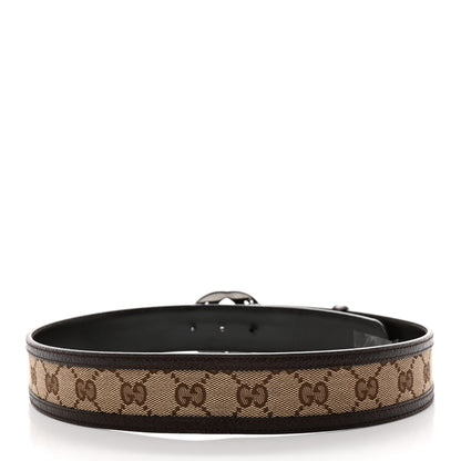Gucci Monogram Interlocking G Belt 80 32 Dark Brown 2 of 9