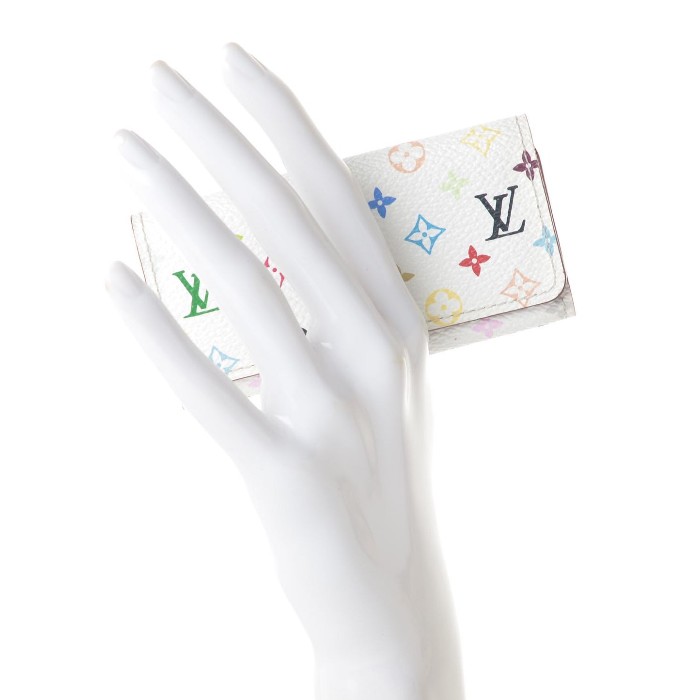 Monogram Multicolor Multicles 4 Key Holder White Litchi