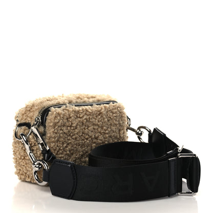 Marc Jacobs Shearling Snapshot The Teddy Camera Bag Beige 2 of 7