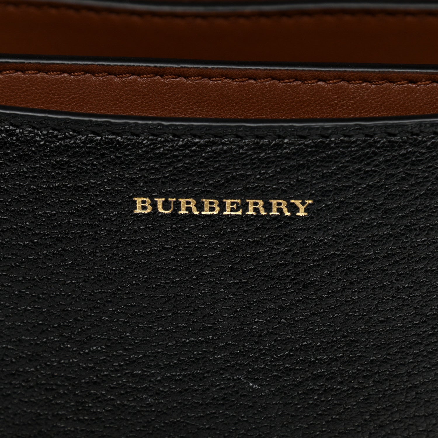 Burberry Goatskin Cotton Canvas Vintage Check Small D-Ring Bag Black Antique Yellow 6 of 13
