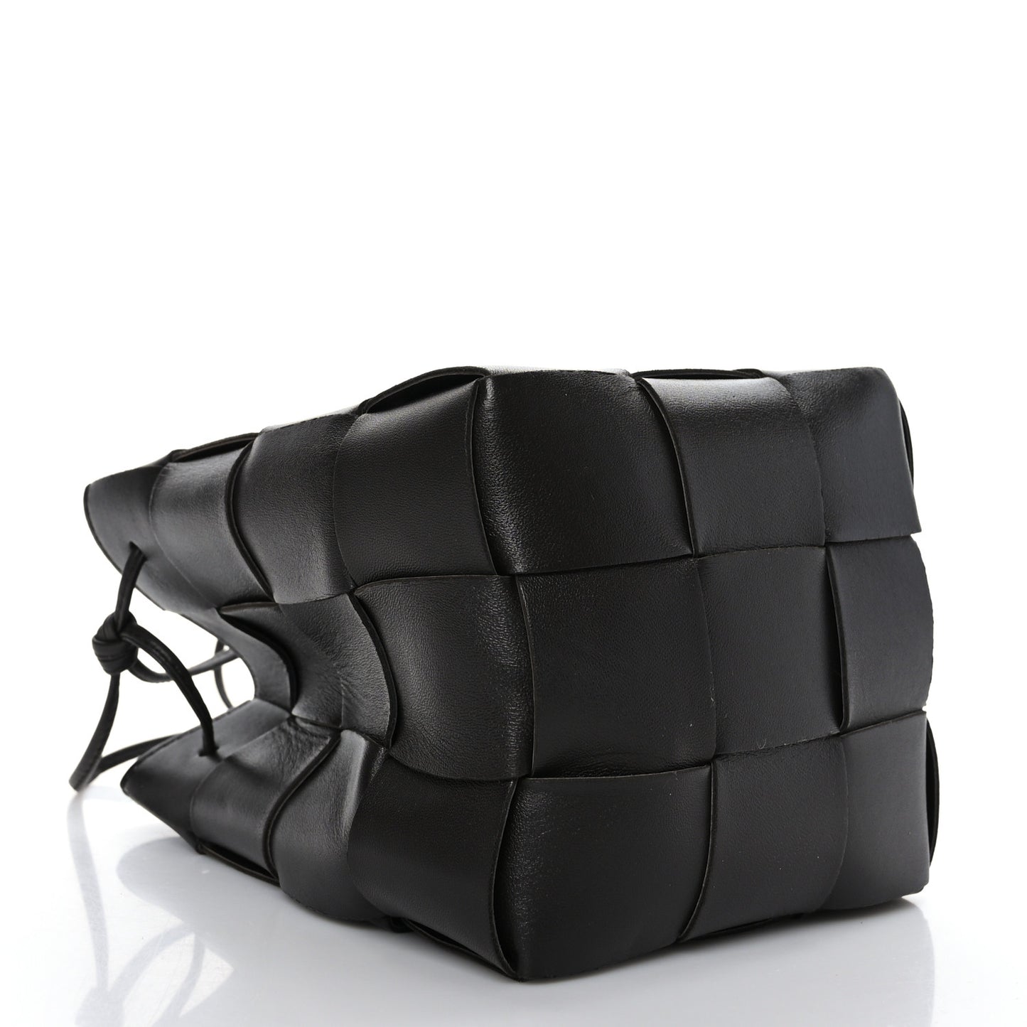 Nappa Maxi Intrecciato Cassette Bucket Bag Fondant