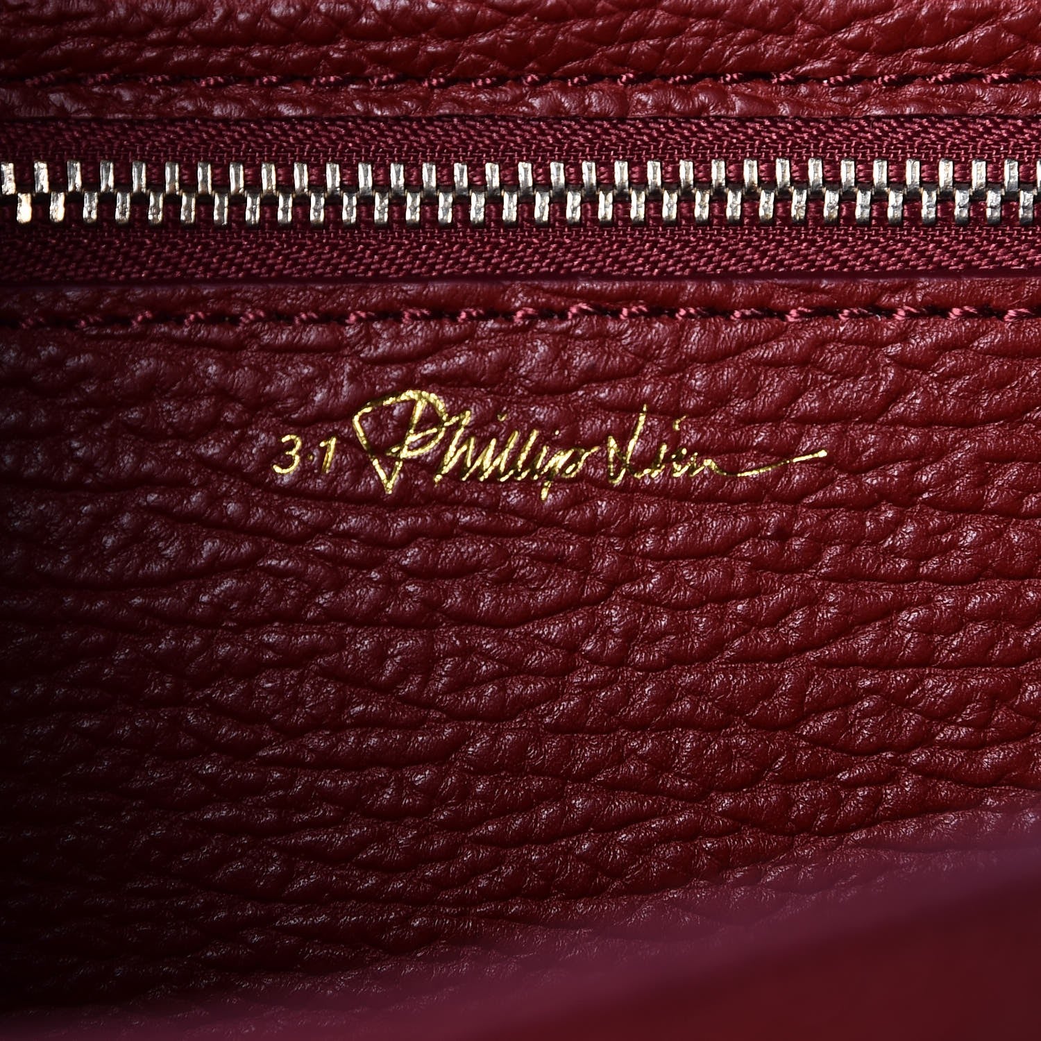 3.1 Phillip Lim 3.1 Textured Calfskin Medium Pashli Satchel Crimson 7 of 8
