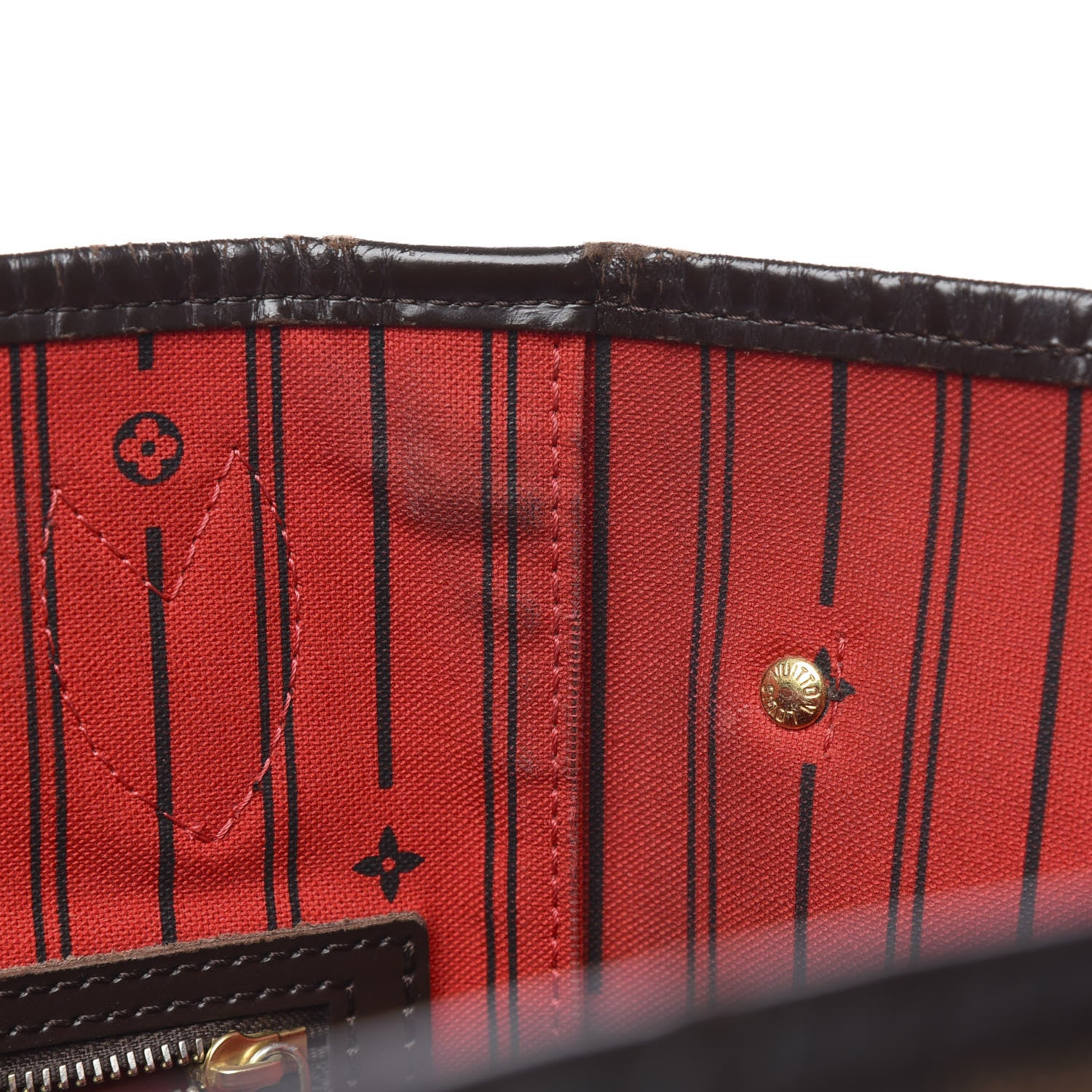 Louis Vuitton Damier Ebene Neverfull MM 9 of 19
