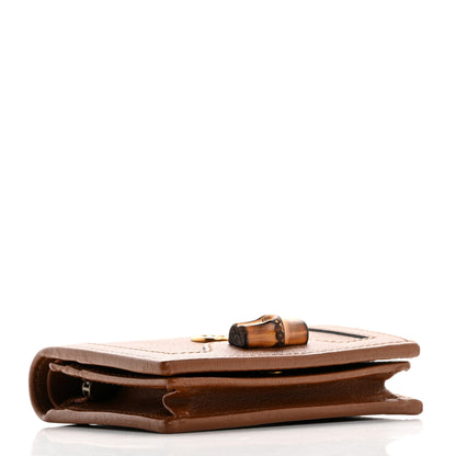 Gucci Wonka Grain Calfskin Diana Card Case Wallet Cuir 4 of 9
